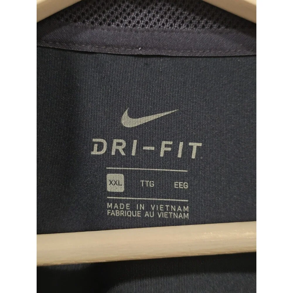 Nike Yale University Embroidered Navy Polo Shirt Size 2XL